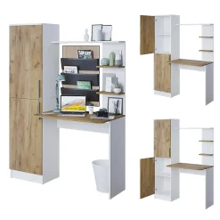 Vicco Bureau Chêne blanc/force de lor 122.9x33.4cm