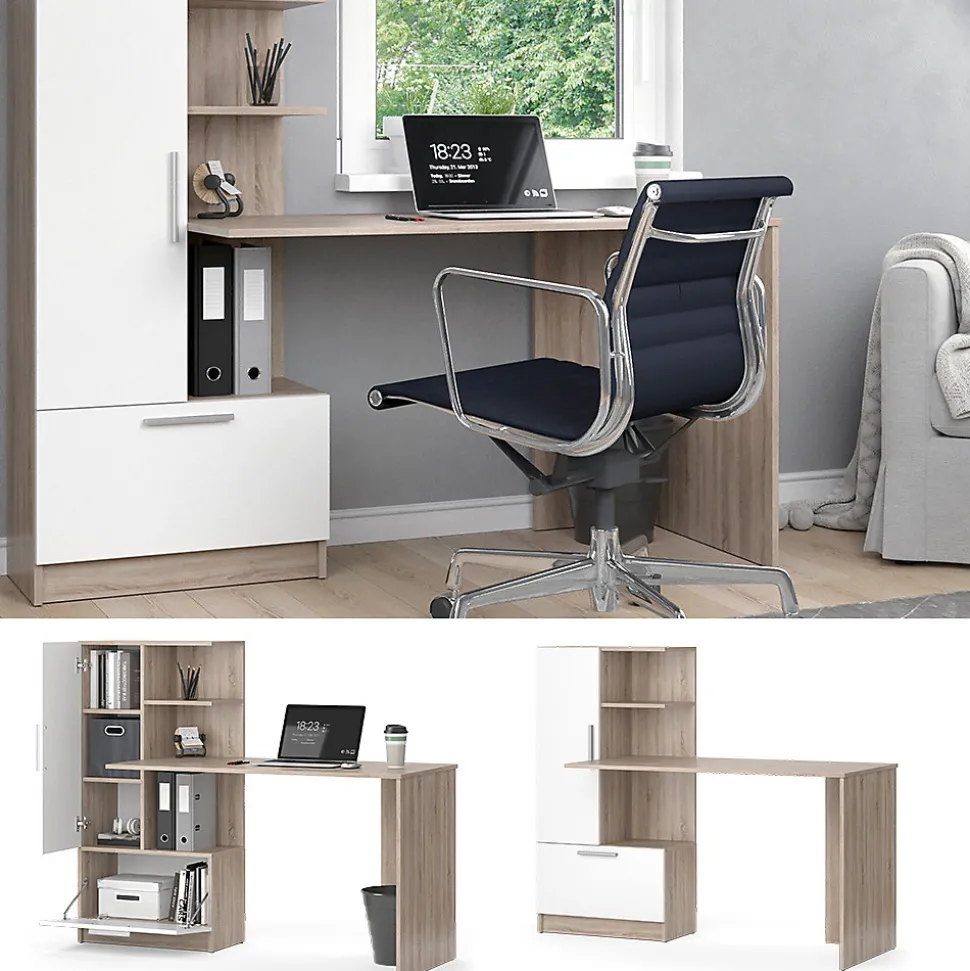 Vicco Bureau Sonoma/blanc 150x59.3cm