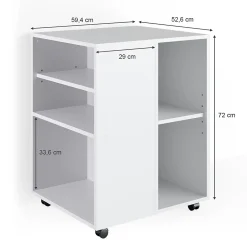 Vicco Caisson roulant Blanc 52.6x59.4cm