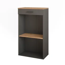 Vicco Casier à vin Chêne doré/anthracite 60x106cm
