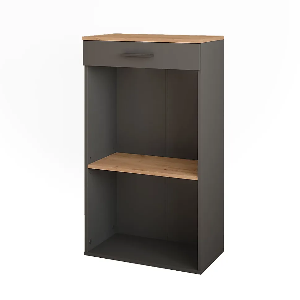 Vicco Casier à vin Chêne doré/anthracite 60x106cm