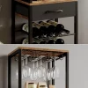Vicco Casier à vin Chêne rustique 40x147.5cm avec tiroir