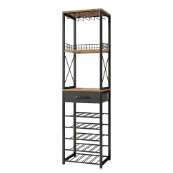 Vicco Casier à vin Chêne rustique 40x147.5cm avec tiroir