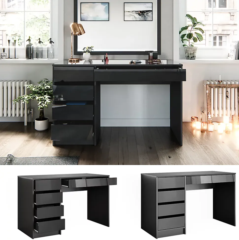 Vicco Coiffeuse Anthracite 120cm