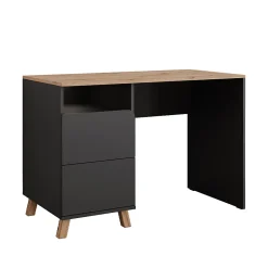 Vicco Coiffeuse Anthracite/Artisan 110cm avec tiroirs