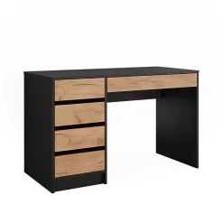 Vicco Coiffeuse Anthracite/chêne doré 120x75cm sans miroir