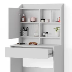 Vicco Coiffeuse blanc, avec miroir, 70 cm