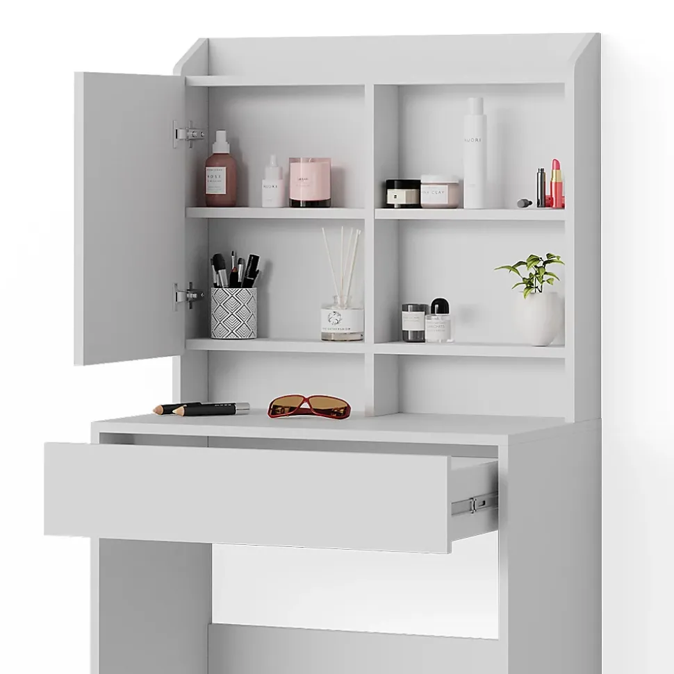 Vicco Coiffeuse blanc, avec miroir, 70 cm