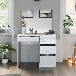 Vicco Coiffeuse blanc, avec miroir, 40 cm