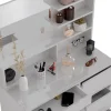 Vicco Coiffeuse Blanc 80cm avec miroir