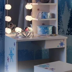 Vicco Coiffeuse Blanc 54.8cm avec éclairage LED