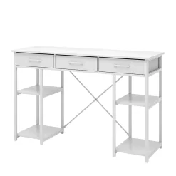 Vicco Coiffeuse Blanc 120cm avec 3 tiroirs