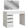 Vicco Coiffeuse Blanc 100cm avec éclairage LED
