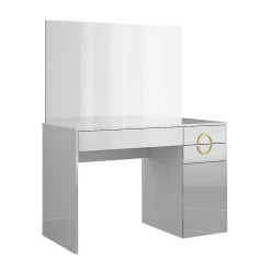 Vicco Coiffeuse Blanc 115cm avec miroir
