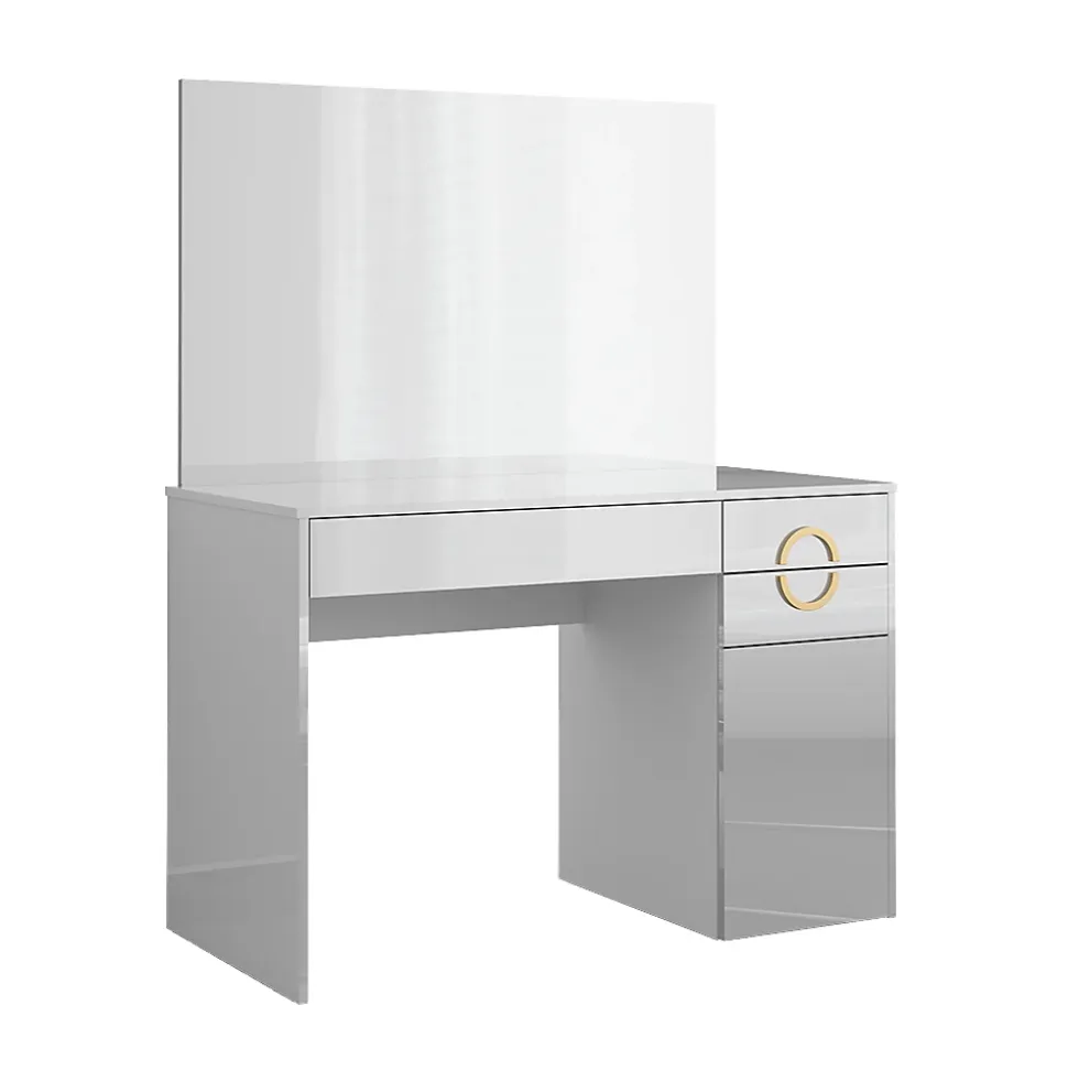 Vicco Coiffeuse Blanc 115cm avec miroir