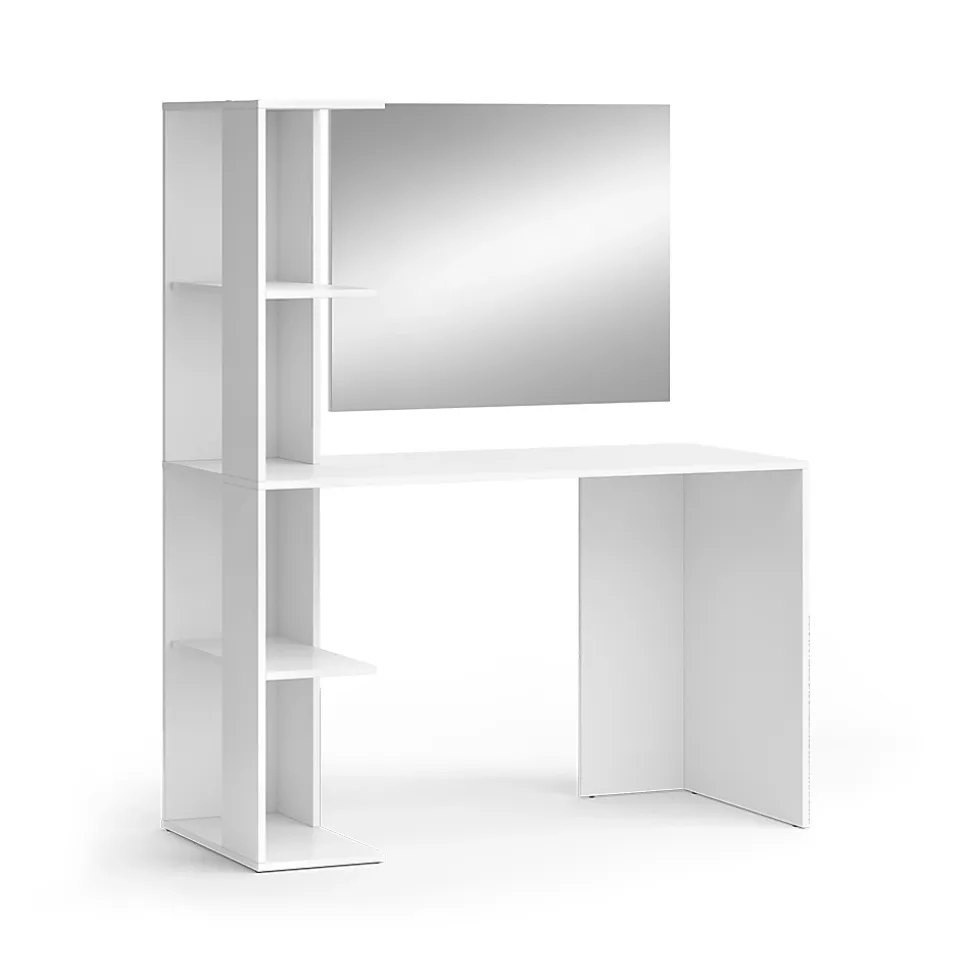 Vicco Coiffeuse Blanc 122.2cm avec miroir