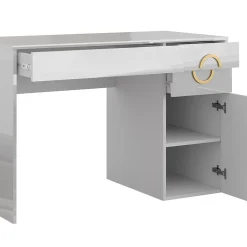 Vicco Coiffeuse Blanc 115cm avec 3 tiroirs