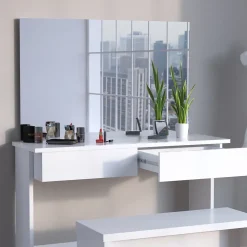 Vicco Coiffeuse Blanc 120cm sans miroir