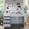 Vicco Coiffeuse Blanc 120cm avec miroir