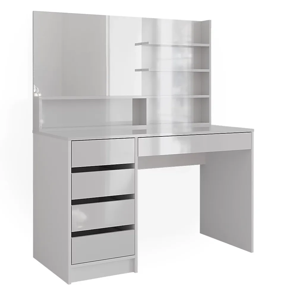 Vicco Coiffeuse Blanc 120cm avec miroir