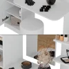 Vicco coiffeuse Blanc 123x141.2cm avec tabouret