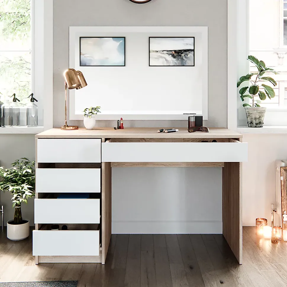 Vicco Coiffeuse Blanc/Sonoma 120cm