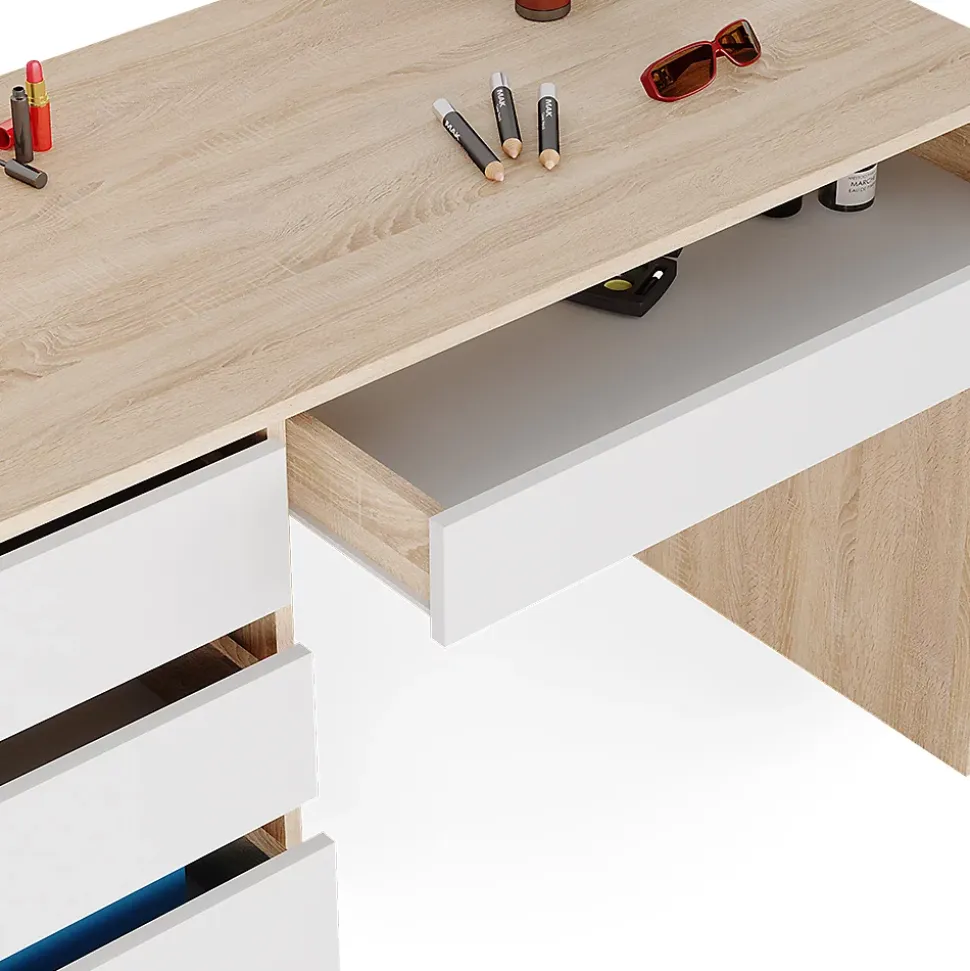 Vicco Coiffeuse Blanc/Sonoma 120cm