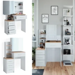Vicco Coiffeuse Blanc/Sonoma 80cm