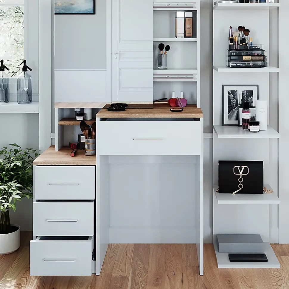 Vicco Coiffeuse Blanc/Sonoma 80cm