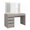 Vicco Coiffeuse Cachemire 120cm avec miroir LED