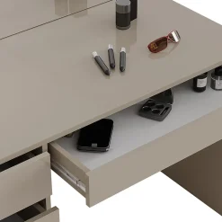 Vicco Coiffeuse Grège 55cm avec miroir