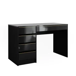 Vicco Coiffeuse noir/or 120cm sans miroir