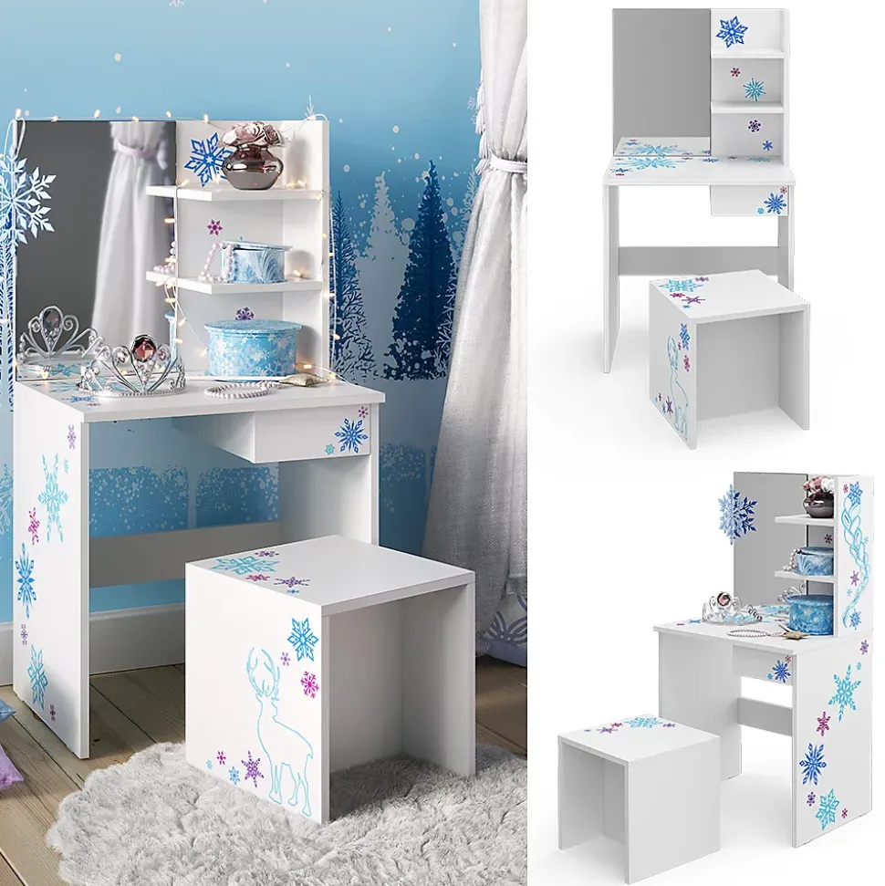 Vicco Coiffeuse pour enfants Blanc 54.8cm