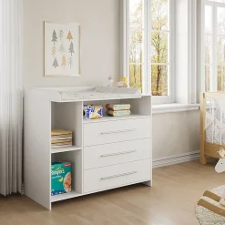 Vicco Commode à langer Blanc 110x93.5cm avec plan à langer
