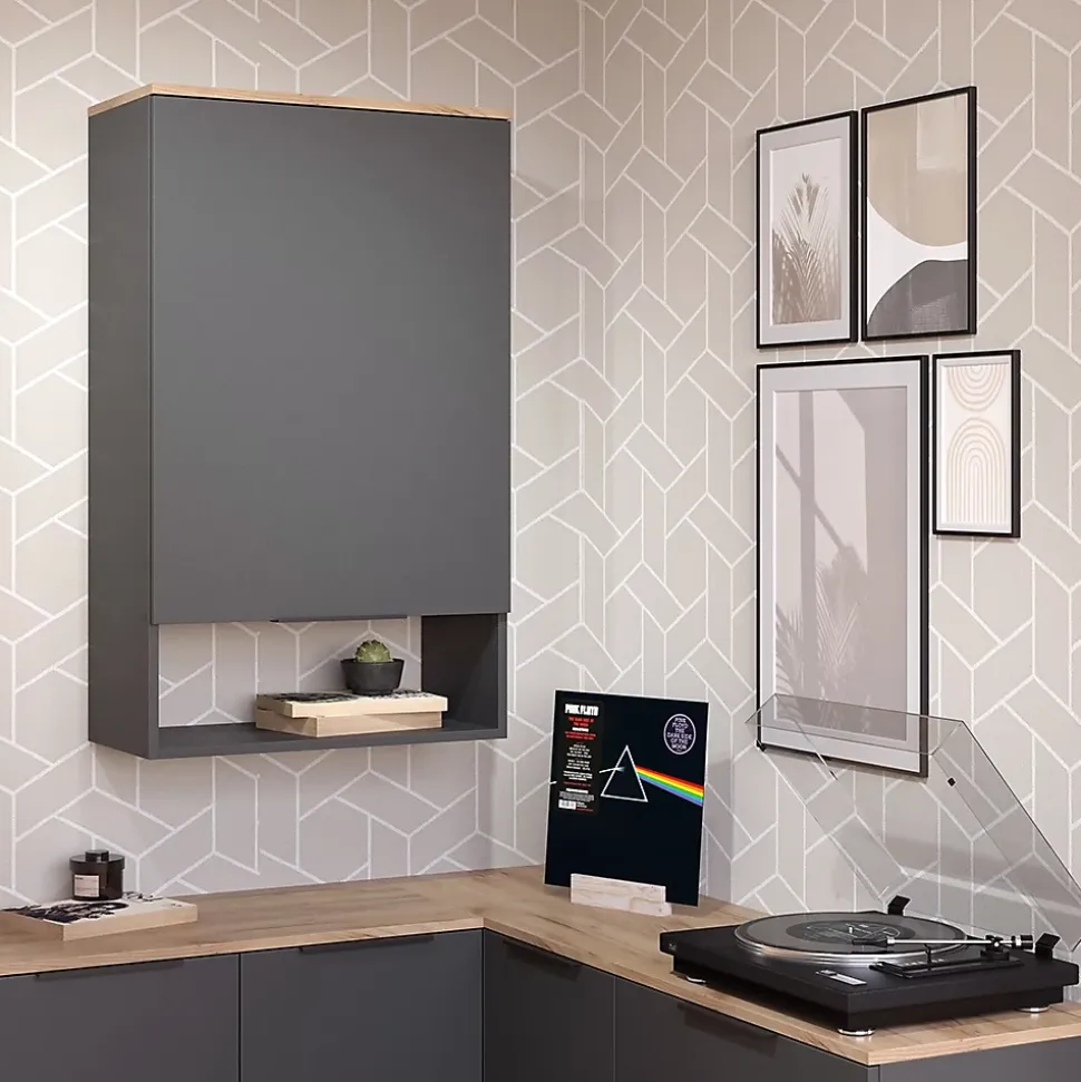 Vicco Commode Anthracite avec porte