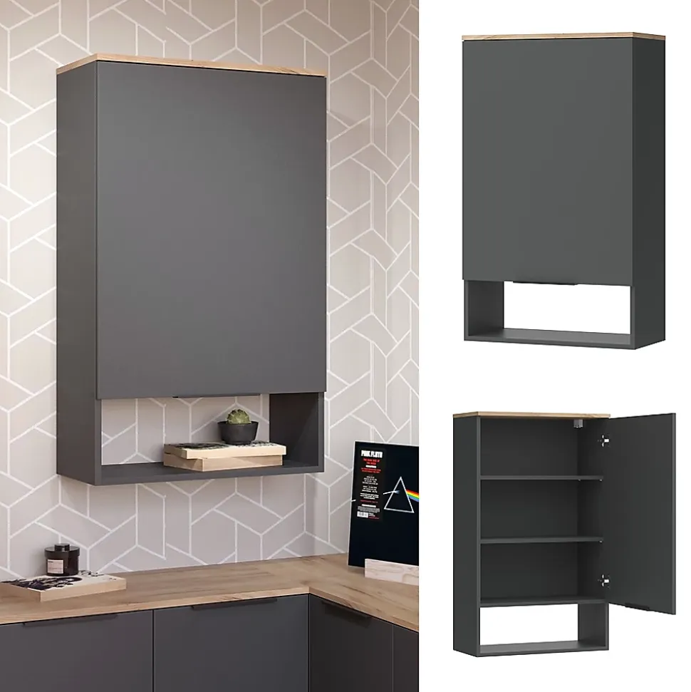 Vicco Commode Anthracite avec porte