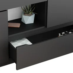 Vicco Commode avec tiroirs Anthracite 30x84cm