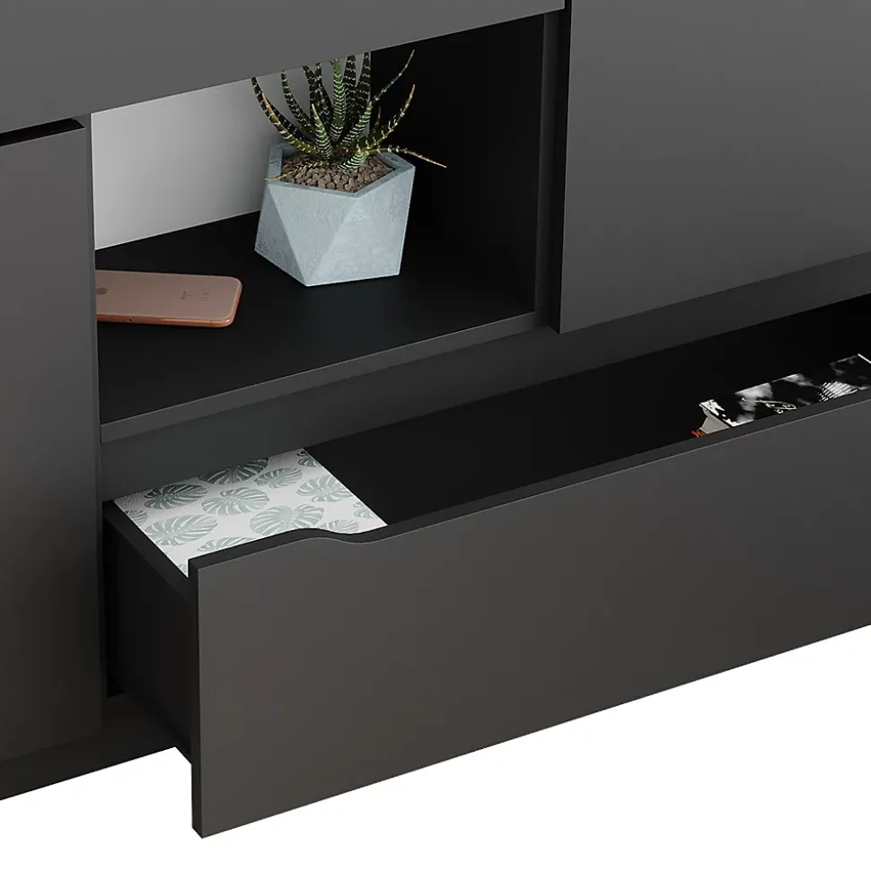 Vicco Commode avec tiroirs Anthracite 30x84cm