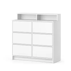 Vicco commode avec tiroirs Blanc 40.3x100.6cm