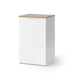 Vicco Commode Blanc 50x80cm avec étagère