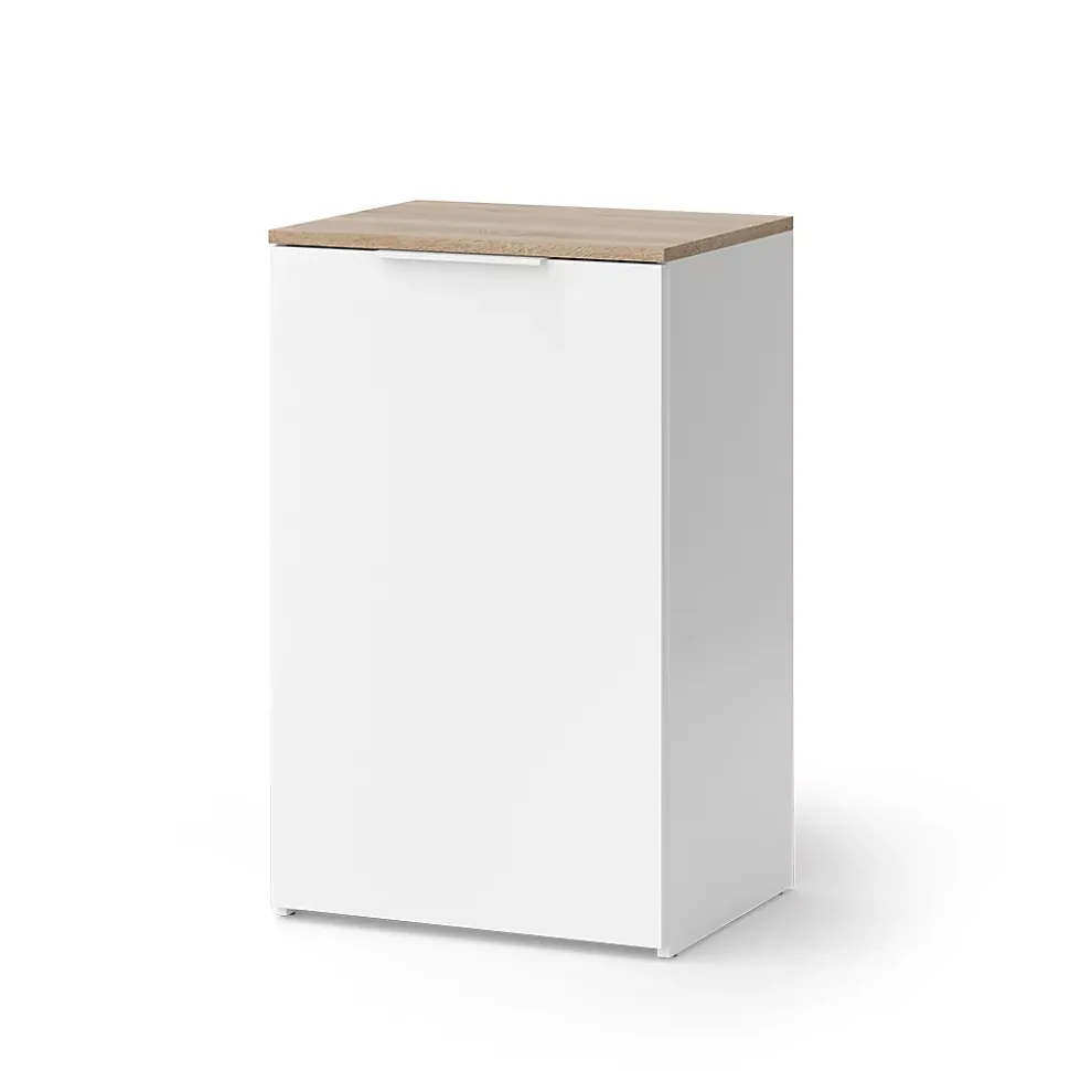 Vicco Commode Blanc 50x80cm avec étagère