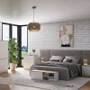 Vicco Commode Blanc/Sonoma 60x36cm avec portes