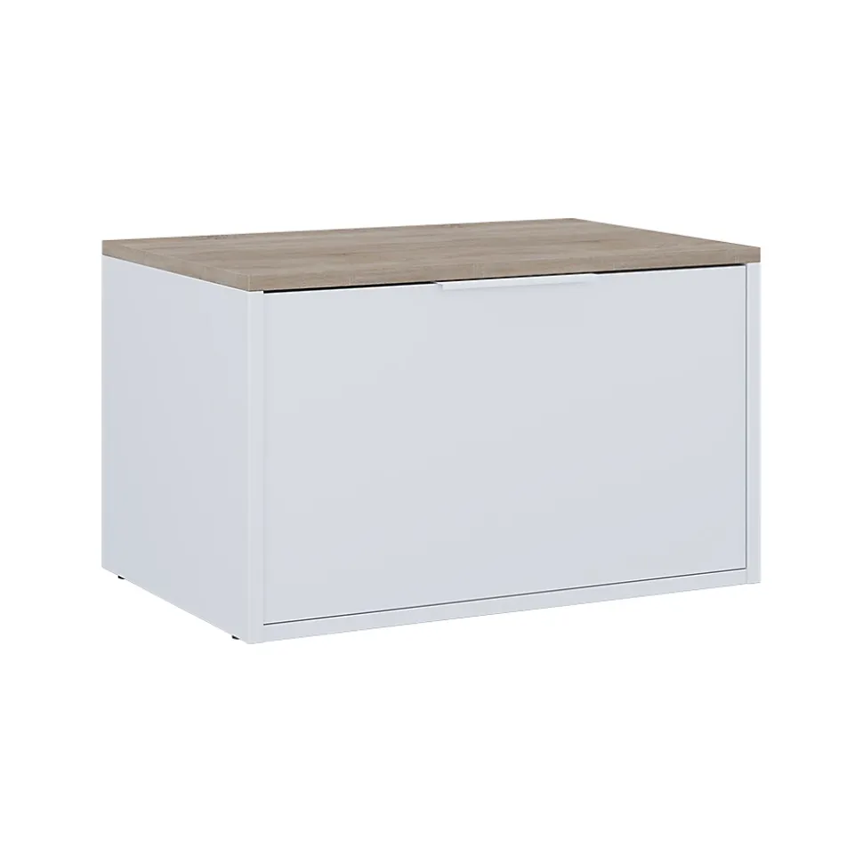 Vicco Commode Blanc/Sonoma 60x36cm avec portes