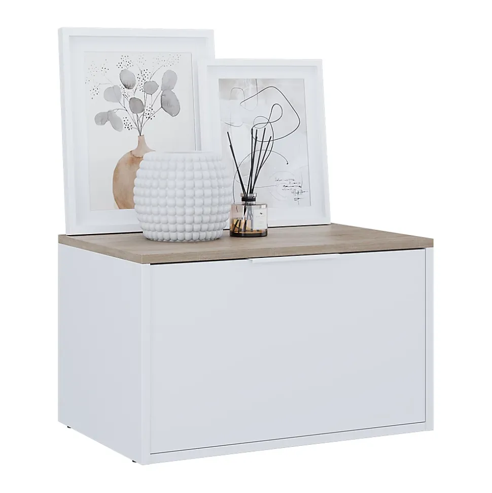 Vicco Commode Blanc/Sonoma 60x36cm avec portes