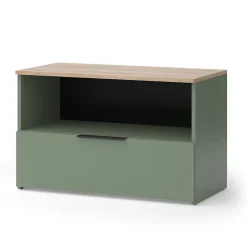 Vicco Commode Vert 80x50cm avec 1 compartiment fermé