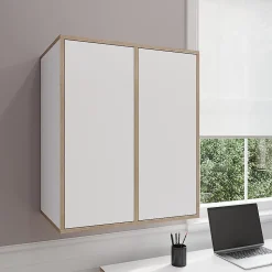Vicco Etagère Blanc 63x75cm avec 2 portes