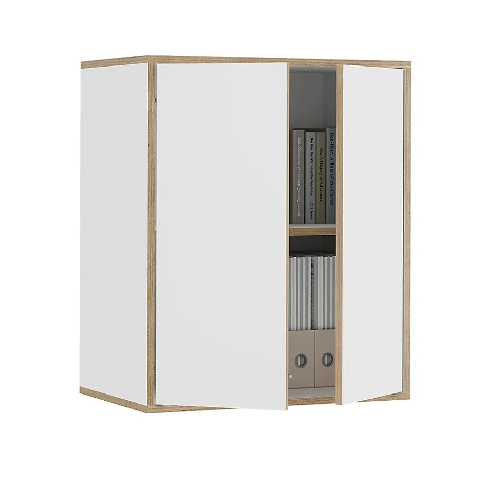 Vicco Etagère Blanc 63x75cm avec 2 portes