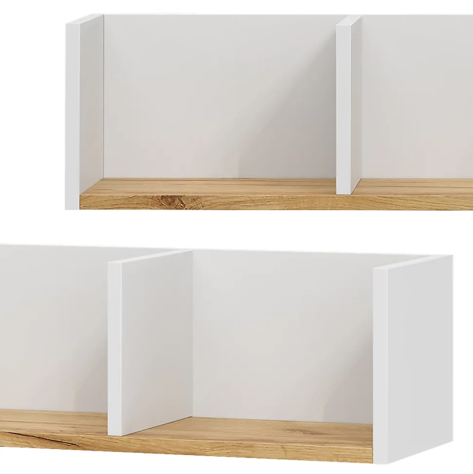 Vicco Etagère Chêne blanc/force de lor 90x20cm