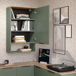 Vicco Etagère Vert 60x100cm avec porte
