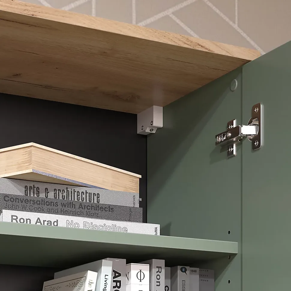Vicco Etagère Vert 60x100cm avec porte
